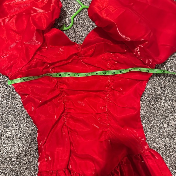 80s red prom dress - Picture 5 of 6